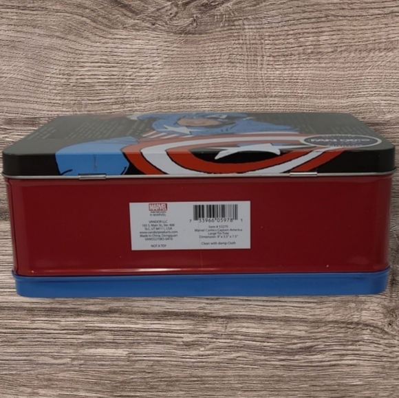 2016 MARVEL CAPTAIN AMERICAN FAN EXPO EXCLUSIVE METAL LUNCH BOX - Picture 7 of 15